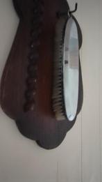 Antieke borstel  houder met zilverkleurige borstel 5 euro, Ophalen of Verzenden