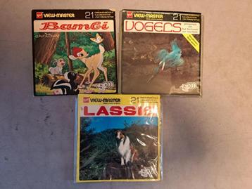 ZGAN view master LASSI en VOGELS viewmaster GROTE SETJES beschikbaar voor biedingen