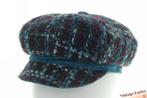 Vintage Ballonpet Liz Claiborne turkois mix 57 goede staat, 56 of 57 cm (M, 7 of 7⅛ inch), Ophalen of Verzenden, Liz Claiborne