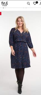 MS Mode Jurk - Maat M, Maat 38/40 (M), Blauw, Ophalen of Verzenden, Zo goed als nieuw