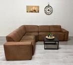 Hoekbank Cognac - Bezorging mogelijk, Huis en Inrichting, Banken | Voetenbanken en Poefen, Ophalen of Verzenden, Zo goed als nieuw