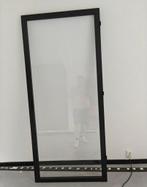 Glazen Binnendeur - Zwart Hout - 93x210cm, Doe-het-zelf en Verbouw, Deuren en Horren, Ophalen, Gebruikt, 80 tot 100 cm, Binnendeur