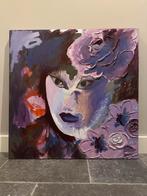Groot schilderij modern (100 x 100cm), Ophalen