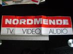 grote sticker nordmende tv video audio logo vintage, Merk, Zo goed als nieuw, Verzenden