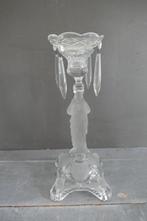 Art deco persglazen kandelaar Vallerysthal Portieux man, Antiek en Kunst, Verzenden, Glas