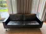 Leolux Antonia 2,5-zits bank - Antraciet Leder, Huis en Inrichting, Banken | Bankstellen, Ophalen, Gebruikt, Tweepersoons, Rechte bank