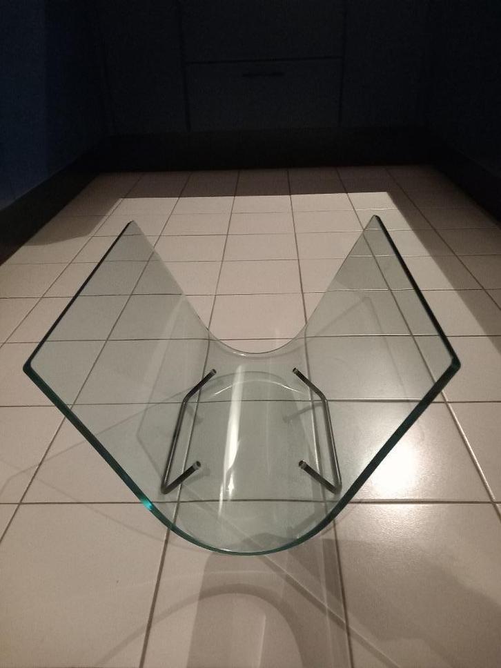 Lectuurbak van glas, Huis en Inrichting, Woonaccessoires | Krantenbakken en Lectuurbakken, Nieuw, Ophalen