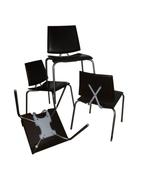 Prachtige zeldzame leren Italiaanse Enzo Berti design stoel, Vier, Gebruikt, Metaal, Bruin