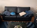 Donkerblauwe 3 zitsbank, Ophalen, Gebruikt, 75 tot 100 cm