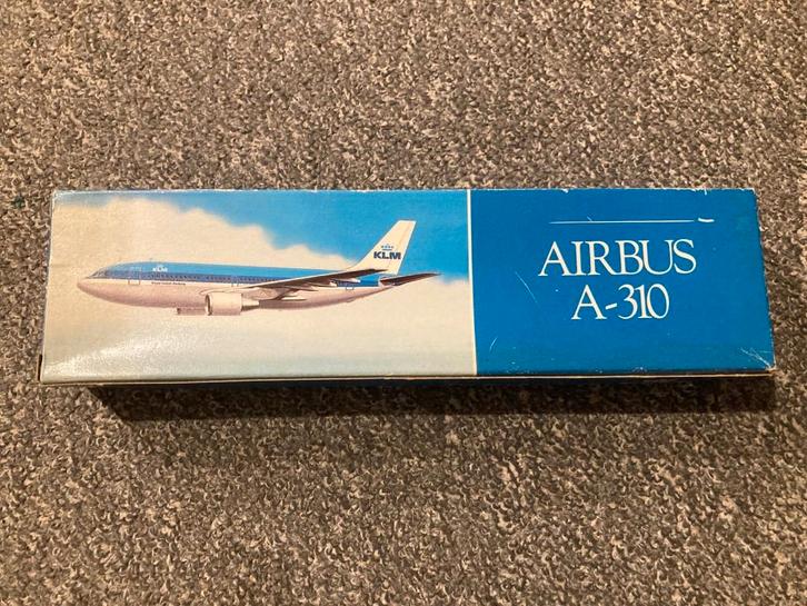 Vintage KLM Airbus A310 vliegtuigmodel 17 cm, Verzamelen, Luchtvaart en Vliegtuigspotten, Nieuw, Schaalmodel, Ophalen of Verzenden