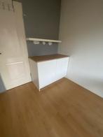 Keukenblok, minikoelkast, tafel en luxaflex, Minder dan 50 cm, Gebruikt, Zwart, Ophalen of Verzenden