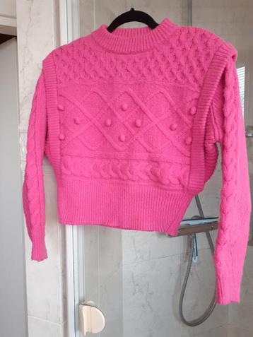 Loavies gebreide trui maat XS fuchsia roze beschikbaar voor biedingen