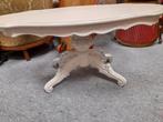 Witte ovaale barok salon tafel, Ophalen of Verzenden