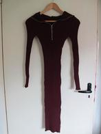 Burgundy knit hooed dress, Nieuw, Ophalen of Verzenden, Maat 36 (S), Rood