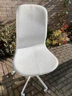 Burostoel met wieltjes beige/wit Ikea Langfjall, Ophalen, Gebruikt, Beige, Bureaustoel