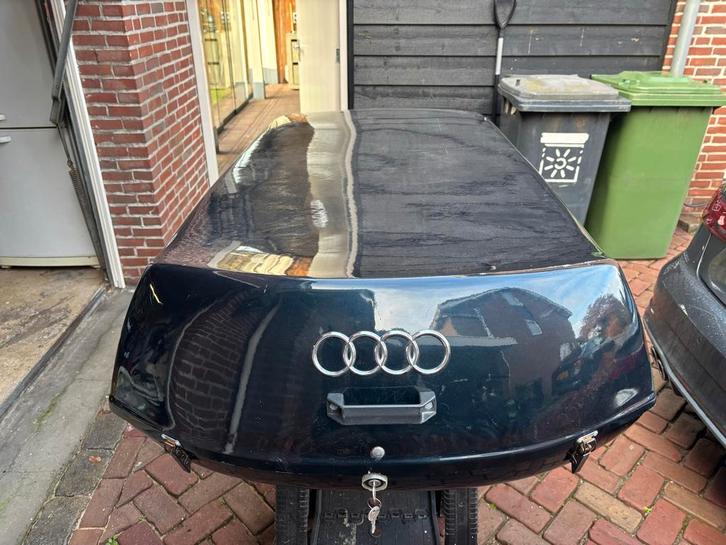 VAZUBOX Skibox Dakkoffer met Audi logo, Auto diversen, Dakkoffers, Gebruikt, Ophalen