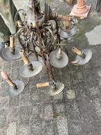 Antieke Messing Kroonluchter - 2 Etages, Huis en Inrichting, Ophalen, Gebruikt, Metaal