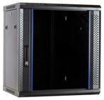12U wandkast, patchkast, serverkast met glazen deur, Computers en Software, Serverkasten, Ophalen, Nieuw, Glas, Plaatstaal