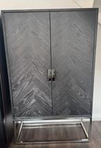 Richmond wandkast blackbone zilver, Huis en Inrichting, Ophalen, 100 tot 150 cm, Zo goed als nieuw, 150 tot 200 cm