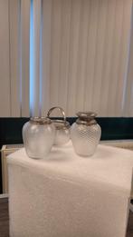 Zilver & Draadglas Setje Jaren '30, Ophalen of Verzenden