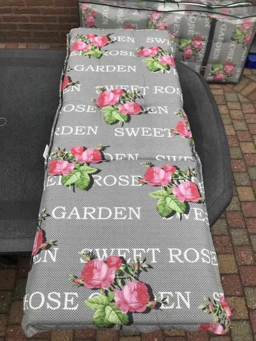 6 stuks tuinkussens met lange rug, Tuin en Terras, Tuinmeubel-accessoires, Nieuw, Ophalen