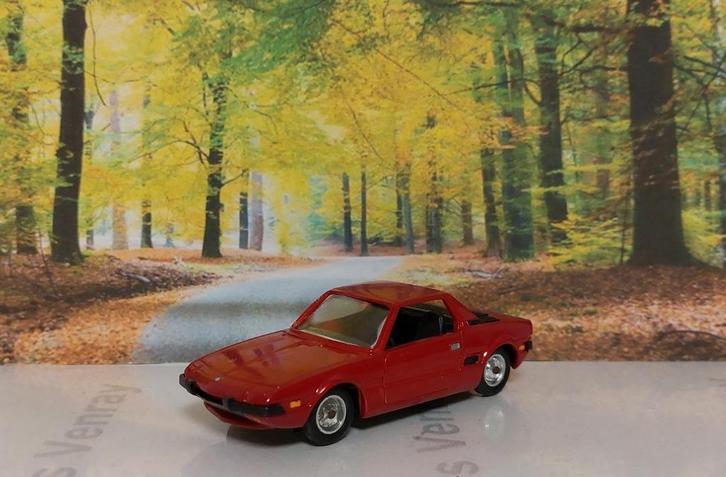 1:43 Fiat X1/9; 2-door coupe 1975; Solido-Hachette #98, Hobby en Vrije tijd, Modelauto's | 1:43, Gebruikt, Auto, Solido, Ophalen of Verzenden