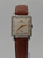 Jaeger Le Coultre Art Deco Handopwinder horloge, Overige merken, Staal, Met bandje, Polshorloge