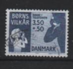 ‹(•¿•)› denemarken toeslag - kindertelefoon, Verzenden, Denemarken, Gestempeld