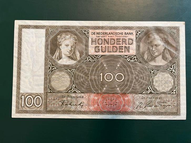 Hele mooie 100 gulden 1942, Postzegels en Munten, Bankbiljetten | Nederland, Los biljet, 100 gulden, Ophalen of Verzenden