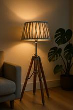Riviera Maison tripod lamp (S size) with original shade, Ophalen of Verzenden, Zo goed als nieuw, Minder dan 100 cm, Metaal