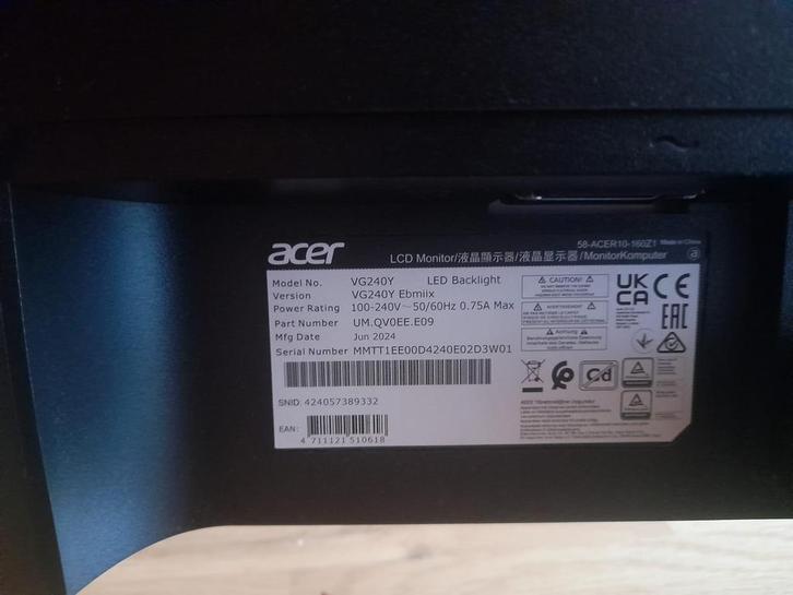 Acer NITRO VG0, Computers en Software, Monitoren, Zo goed als nieuw, 60 Hz of minder, LED, HD, Ophalen
