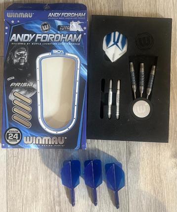 Winmau Andy Fordham 90% Special Edition Dartpijlen + K-flex beschikbaar voor biedingen