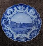 Groot Delfts blauw wandbord Meneba Rotterdam Schoonhoven, Antiek en Kunst, Ophalen of Verzenden