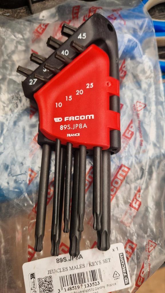 FACOM 89S.JP8A haakse lange inbussleutelset Torx kogelkop, Auto diversen, Autogereedschap, Nieuw, Ophalen of Verzenden