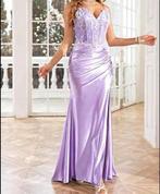 Lila paarse jurk galajurk feestjurk maat L, Kleding | Dames, Verzenden, Zo goed als nieuw, Paars, Galajurk