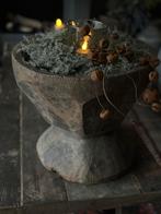 Oud houten vijzel, Huis en Inrichting, Ophalen of Verzenden, Zo goed als nieuw, Rechthoekig, Hout