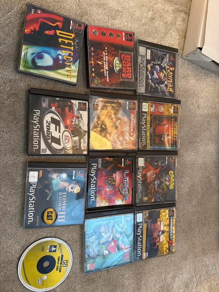 PlayStation 1 Games: Formule 1, Crash, Rayman & Meer!, Spelcomputers en Games, Games | Overige, Gebruikt, Racen en Vliegen, 1 speler