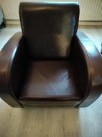 Twee luxe leren fauteuils, Zo goed als nieuw, 75 tot 100 cm, Ophalen, Modern Klassiek