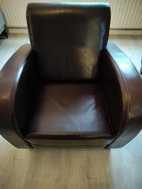 Twee luxe leren fauteuils, Huis en Inrichting, Fauteuils, Zo goed als nieuw, Leer, 75 tot 100 cm, 75 tot 100 cm, Ophalen