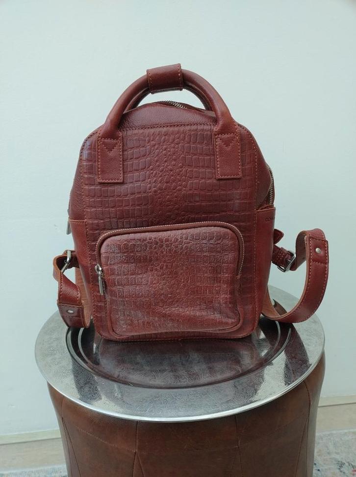 Prachtige bruin leren rugtas, dagtas, van Cowboysbag, Sieraden, Tassen en Uiterlijk, Tassen | Damestassen, Zo goed als nieuw, Overige typen