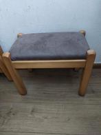 Massief  blank eiken patine krukje, Huis en Inrichting, Krukjes, Ophalen, Gebruikt, Hout