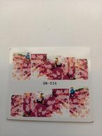 Velletje nagel water decals stickers GN-026 bloemetjes, Verzenden, Nieuw, Toebehoren, Handen en Nagels