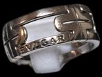 Gouden herenring bvlgari 14k witte goud, Sieraden, Tassen en Uiterlijk, Ringen, Heer, Ophalen of Verzenden, Zo goed als nieuw