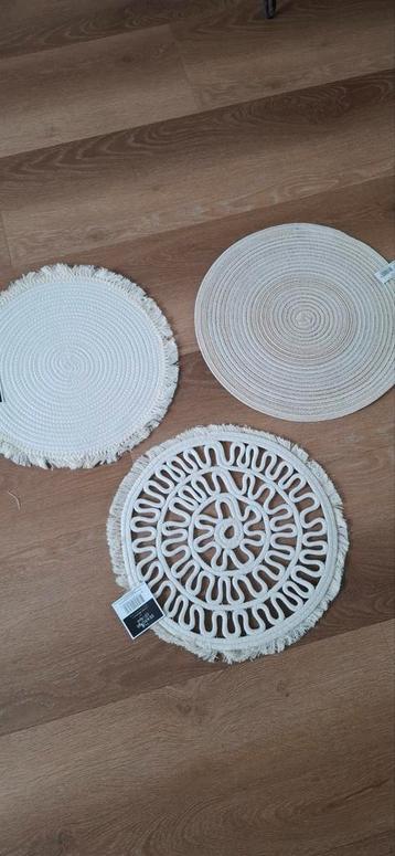 3 Wanddecoratie Placemats - Nieuw beschikbaar voor biedingen