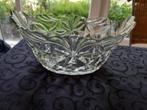 vintage glazen schaal (facet geslepen), Antiek en Kunst, Antiek | Glas en Kristal, Ophalen of Verzenden