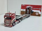 Tekno Scania ronny ceusters met dieplader, Hobby en Vrije tijd, Modelauto's | 1:50, Ophalen of Verzenden, Nieuw, Bus of Vrachtwagen