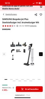 Samsung Bespoke Jet Plus - Nieuw in doos!, Ophalen of Verzenden, Nieuw, Minder dan 1200 watt, Stofzuiger