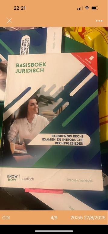 Basisboek Juridisch - Recht, Examen & Introductie beschikbaar voor biedingen