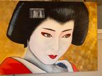 Groot Geisha schilderij, Ophalen