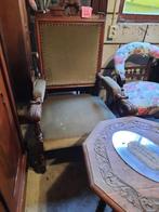 Kasteel stoel groen bekleed, Ophalen